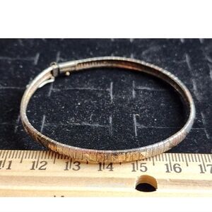 Sterling Silver Bracelet Engraved Link Marked/Tested+